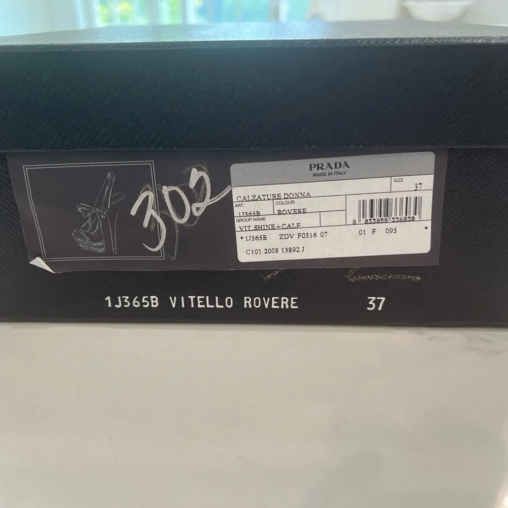 PRADA CALCUTURA GREY SUEDE PLATFORM SLINGBACK SIZE EU 37.5 US 7